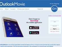 Tablet Screenshot of outlookmovie.com